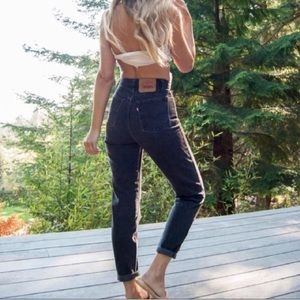 Vintage Levi’s 550 Black mom jeans